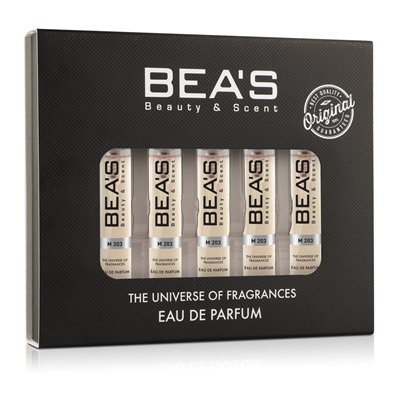 Парфюмерный набор BEAS Cartier Declaration men 5*5 ml M203, Парфюмерный набор Beas M203 создан по мотивам аромата Cartier Declaration