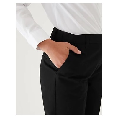 Girls' Regular Fit Skin Kind™ School Trousers (2-18 Yrs)