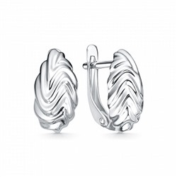 Серьги родированные серебро 925*