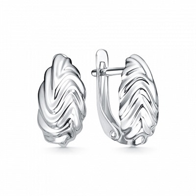 Серьги родированные серебро 925*