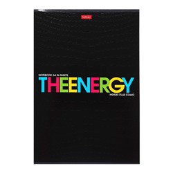 Тетрадь А4, 96 листов в клетку THEBOOK, обложка мелованный картон, тиснение CROCO, блок офсет, МИКС