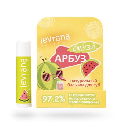 Бальзам для губ  с пчелиным воском "Арбуз", 4,25г НОВИНКА!
