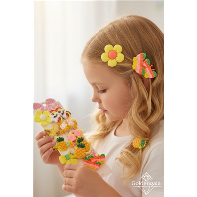 Набор аксессуаров для волос (уточки 5 шт + резинки 10 шт) Арт НД11 тип 2