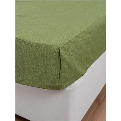 Постельное белье поплин Иваново (без пододеяльника) / Олива