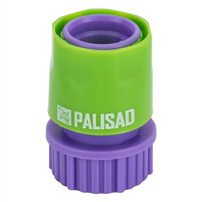 Соединитель пластмассовый, быстросъемный, внутренняя резьба 3/4, аквастоп Palisad