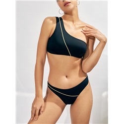Бюстгальтер купальный жен.Bralette Zipper черный