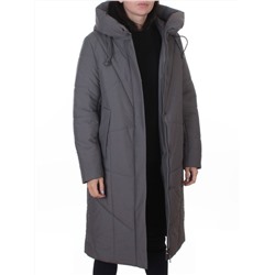 A616 GRAY Пальто зимнее женское (верблюжья шерсть, +120 гр. холлофайбер)