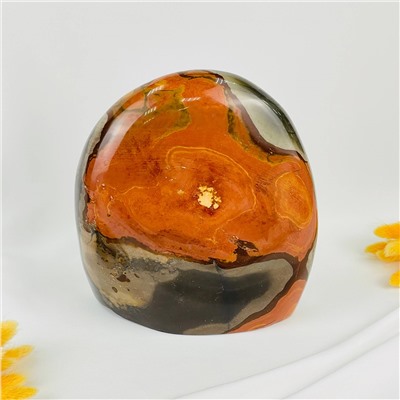 Радуга Самоцветов Полированная океаническая Яшма