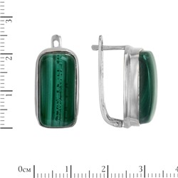 Серьги 'Марианна' с малахитом ИВСК33310Х20МХ0N6