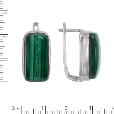 Серьги 'Марианна' с малахитом ИВСК33310Х20МХ0N6