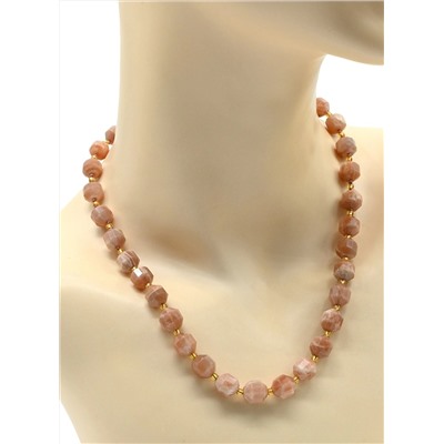 Бусы из Беломорита шарик с гранями 9мм, 46см, 40,1г