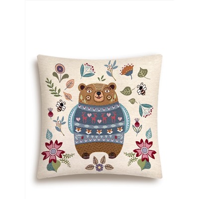Сказочный лес Медведь Наволочка 45х45 см 2102447 New