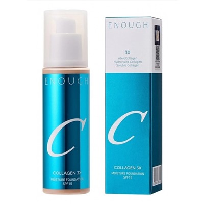 Enough Увлажняющий тональный крем для лица с коллагеном N20 / Collagen 3X Moisture Foundation SPF15, 100 мл