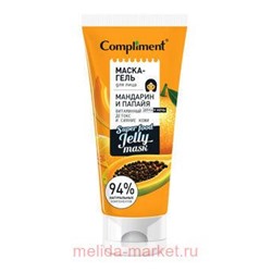 Compliment Маска-гель для лица мандарин и папайя витаминный детокс и сияние кожи 130 мл