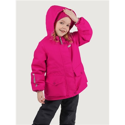 Комплект утеплённый для девочки NIKASTYLE 7м2225 Фуксия графит