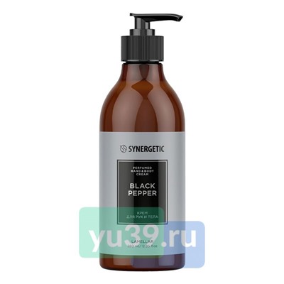 Крем парфюмированный SYNERGETIC для руки и тела Чёрный перец 380мл