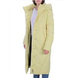 22339 YELLOW Пальто стеганое зимнее женское (200 гр. холлофайбера)