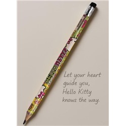Карандаш ч/графитный с ластиком "Hello Kitty" с голографческой пленкой
