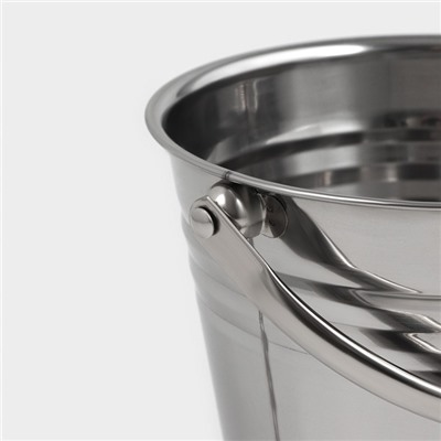 Ведро для льда «Классик», 17×16×15 см, нержавеющая сталь