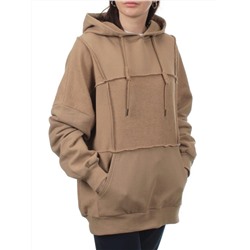 3258 BROWN Худи женское (95% хлопок, 5% эластан)