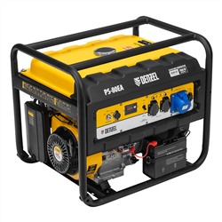 Генератор бензиновый PS 80 EA, 8.0 кВт, 230 В, 25 л, коннектор автоматики, электростартер Denzel