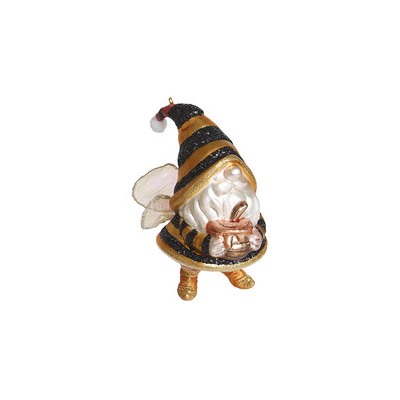 Гном в костюме "Пчелка" (стекло) 9х7,5х14,5 см