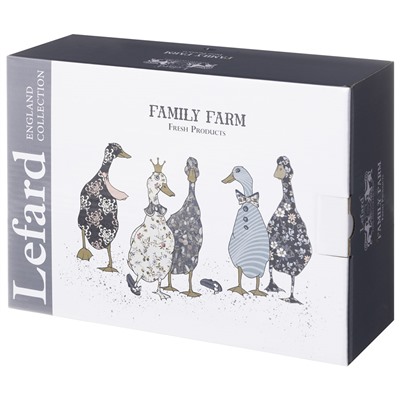 БЛЮДО С КРЫШКОЙ LEFARD "FAMILY FARM" ПРЯМОУГ. 25*17*7,5 СМ 1800 МЛ (КОР=8ШТ.)
