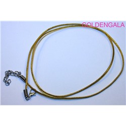 Шнурок "нейлон золото" 60 см