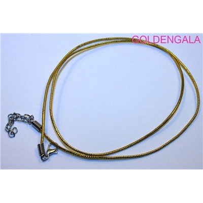 Шнурок "нейлон золото" 60 см