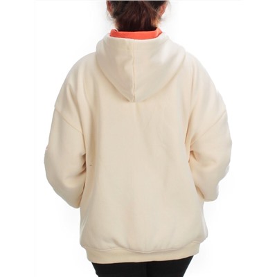 2562 BEIGE/ORANGE Худи женское (50 гр. синтепон)