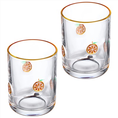 НАБОР СТАКАНОВ "FRUITY ORANGE" ИЗ 2 ШТ. 400 МЛ
