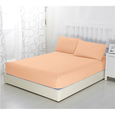 Простыня трикотажная на резинке Персиковый 140гр-м² Текс-Дизайн