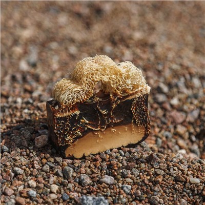 Мыло ручной работы ЧЕРНЫЙ БАРХАТ С ЛЮФОЙ, 100г