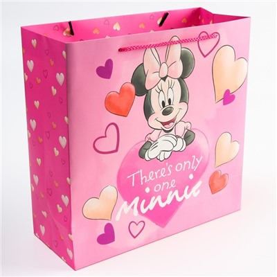 Пакет ламинат "There's only one Minnie", Минни Маус, 30 х 30 х 12