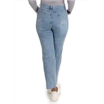 2351 BLUE Джинсы женские AMG JEANS (95% хлопок, 5% эластан)