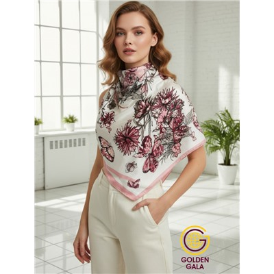 Платок шелковый большой "Парижанка" Арт 2428/29