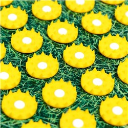 Аппликатор «Кузнецова - Любимой маме», 70 колючек, плёнка, 23×32 см, жёлтый