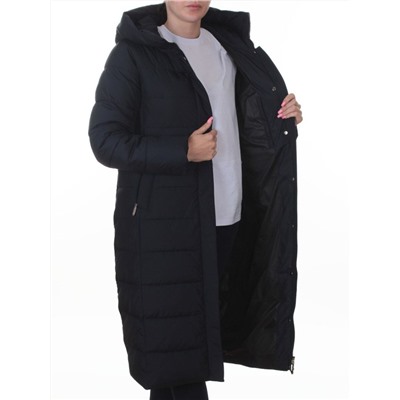 2037 DK. BLUE Пальто зимнее женское (200 гр. холлофайбер)
