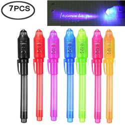 Ручка Invisible Pen с невидимыми чернилами и ультрафиолетовым фонариком