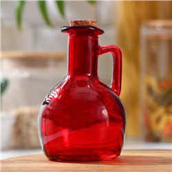 Бутылка для соусов и масла Доляна «Олио», 200 мл, h=12 см, стекло, красная