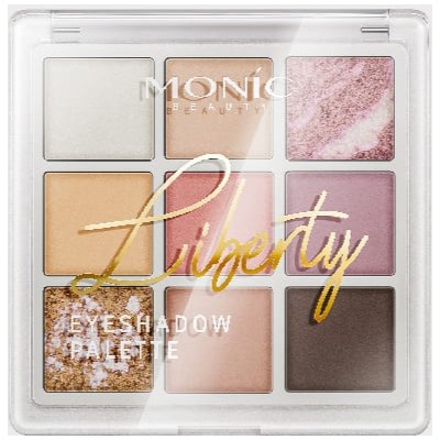 MONIC BEAUTY Тени для век 9 цв Liberty 04 Essential Nude
