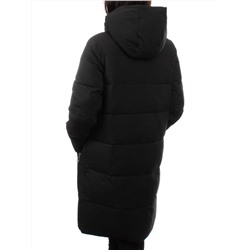 98720 BLACK Пальто зимнее женское (холлофайбер 150 гр.)
