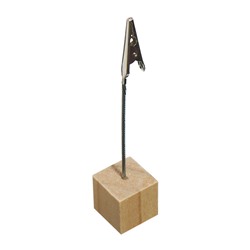 Набор зажимов-держателей для бумаг и визиток из дерева, 5 штук