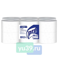 Туалетная бумага PROtissue Lite однослойная в больших рулонах, 1 сл., 200 м.