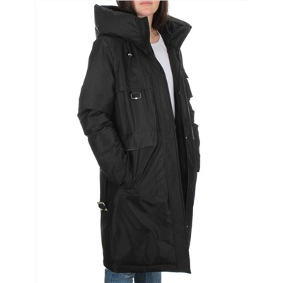 EAC293 BLACK Куртка зимняя женская (200 гр. холлофайбера)