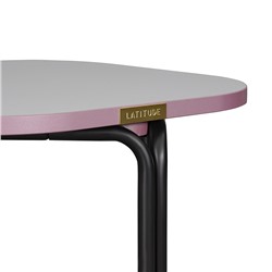 Столик кофейный Ror, 50х50 см, черный/серый/розовый