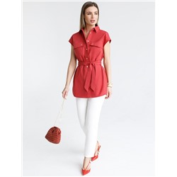 Блузка из легкого хлопкового поплина