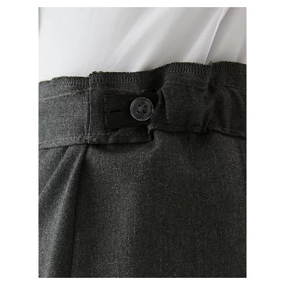 Girls' Plus Fit Permanent Pleats School Skirt (2-18 Yrs)