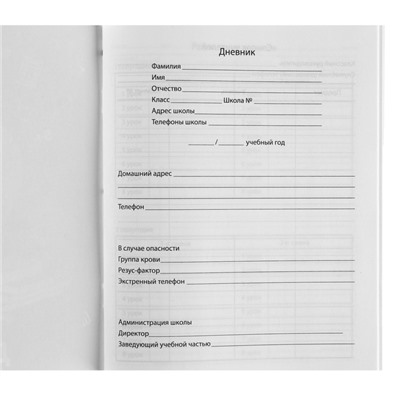 Дневник школьный 1-11 класс, в мягкой обложке, 40 л, «Трансформеры»
