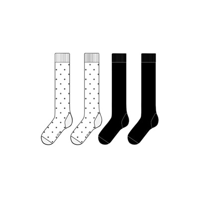 Гольфы для девочки, 2 пары в комплекте